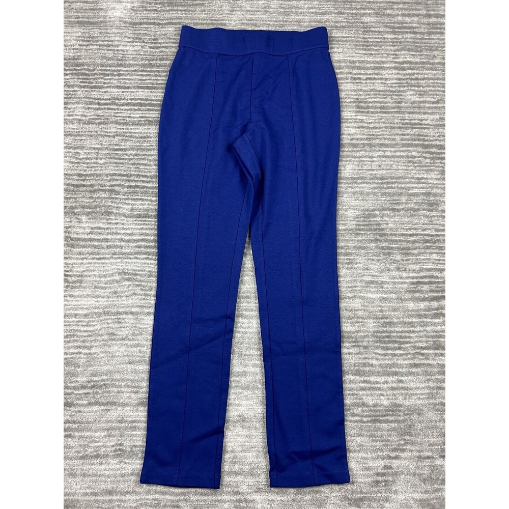 C Wonder Pants Womens 6 Blue Pull On Stretch Dress Skinny Casual